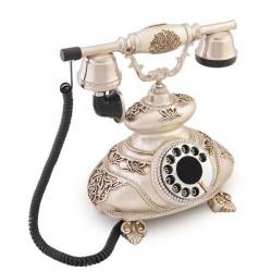 İtalyan Gümüş Varaklı Swarovski Taşlı Telefon