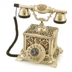 Konak Antik Gümüş Varaklı Telefon