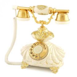 İtalyan Burmalı Çatlak Beyaz Telefon