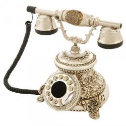 Güllü Gümüş Varaklı Swarovski Taşlı Telefon