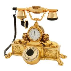 Çift Aslanlı Varaklı Swarovski Taşlı Telefon