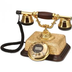 Şato Altın Varaklı Klasik Telefon