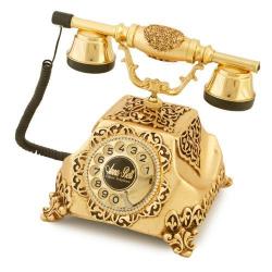 Şehrazat Antik Altın Varaklı Telefon