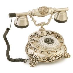 Villa Antik Ayaklı Gümüş Varaklı Telefon