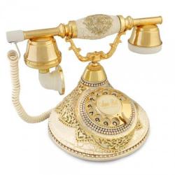 Antik Damla Şampanya Varaklı Telefon