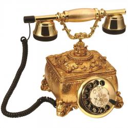 Saray Konak Komple Altın Varaklı Telefon